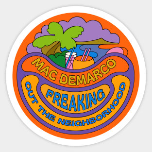 Mac DeMarco Freaking Out The Neighborhood - Original Fan Art Sticker